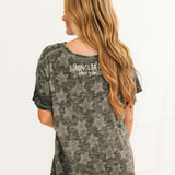 Little Star Applique Tee | Meteorite