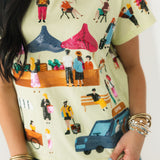 Mint Green Farmers Market Tee | Queen Of Sparkles
