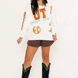 Licensed Tennessee Big Icons Scattered All Over Sweatshirt | Queen Of Sparkles