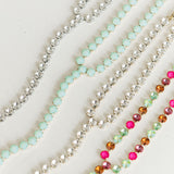 TOVA LA Necklace | Antique Gold Clear