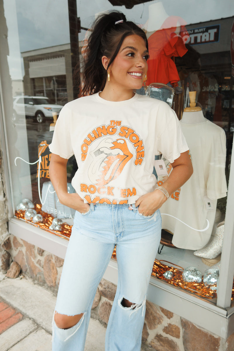 ROCK EM VOLS THRIFTED TEE