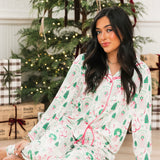 Charlotte Satin Pants Set | Home For Christmas