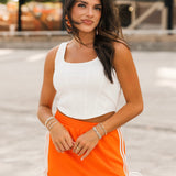 Murphy Track Skirt | Orange