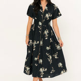 Sapphire Garden Dress | Black