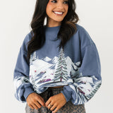 Alpine Ski Oversized Crew Sweatshirt