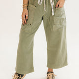 Jet Set Knit Pull On Pant | Oil Green
