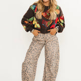 Brown & Neon Butterfly Sweatshirt | Queen Of Sparkles