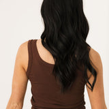 Ribbed Tank Top | Espresso