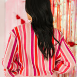 Pink Striped 'XOXO Queen' Heart Cake Sweater | Queen Of Sparkles