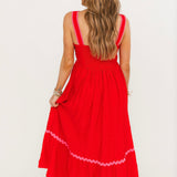 Fall In Love Midi Dress | Red