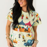 Mint Green Farmers Market Tee | Queen Of Sparkles