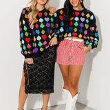 Black Suits Sweatshirt | QOS X Lexi Jade's