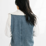 Sherpa Denim Vest