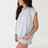 Quinn Sporty Shorts | Heather Grey