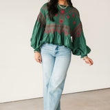 Holly Knit Top | Green Combo