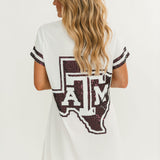 Licensed Texas A&M Oversized Mascot Tee Dress | Queen Of Sparkles