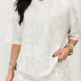 Relaxed Ribbed T-Shirt | Camo