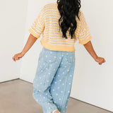 Polka Dot Barrel Jeans | Denim