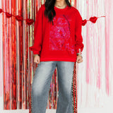 On The Wild Side Denim Pants | Red