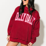 Dilly Dally Pullover | Burgundy