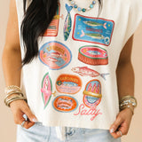 RESTOCK COMING - Salty Summer Muscle Tank