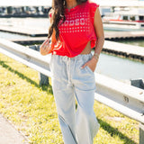 Long Weekend Stripe Denim Pant