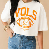Tennessee Vols Campus Classic Cropped Tee