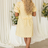 Belle Mini Dress | Lemon Yellow