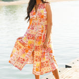 Palm Paradise Midi Dress