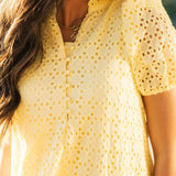 Jessi Eyelet Maxi Dress | Yellow