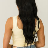 Staple Square Neck Tank | Pale Banana