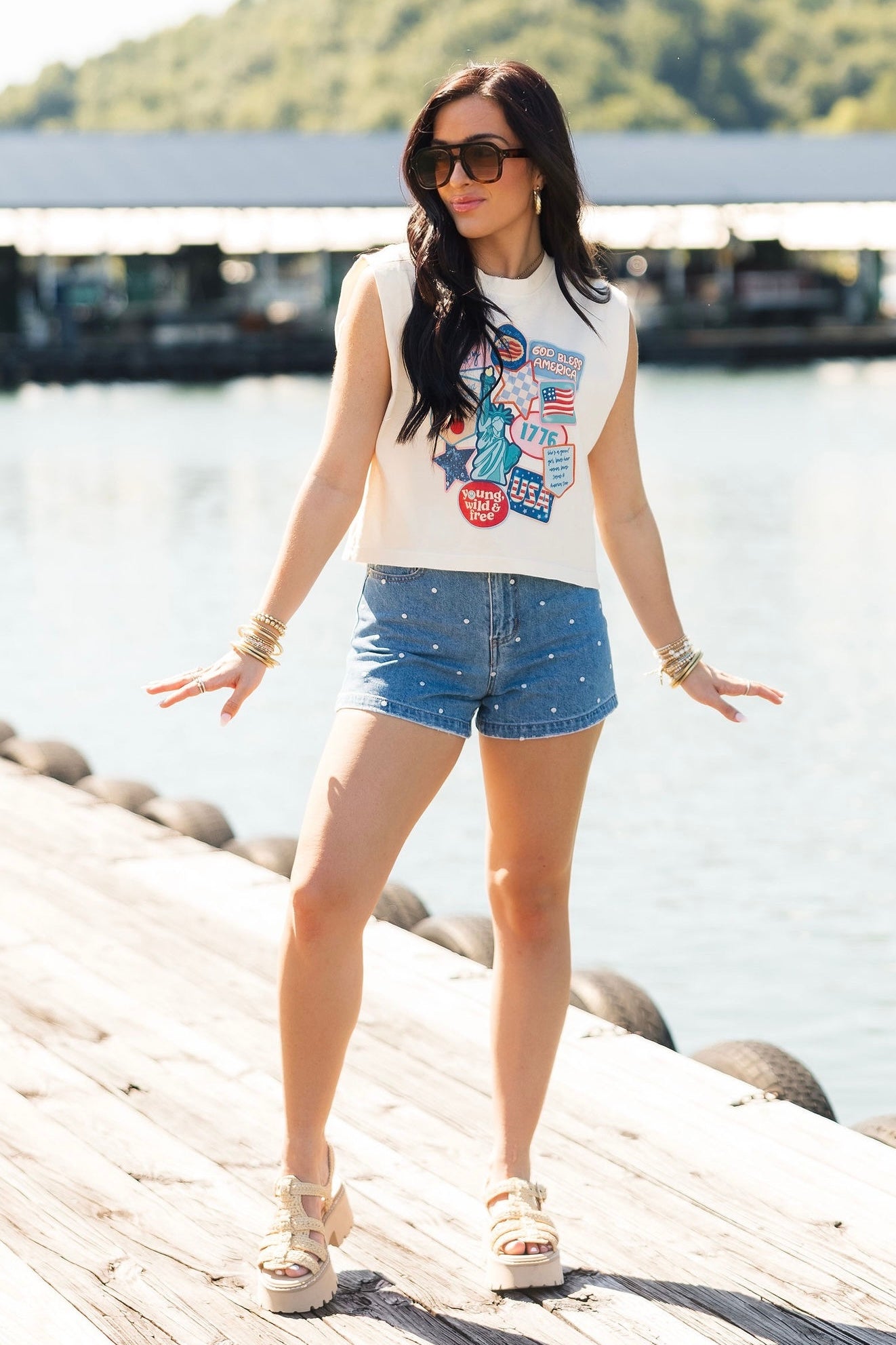 Patriotic Patch Muscle Tank – Lexi Jade's Boutique