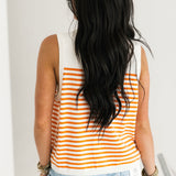 Licensed Tennessee Mascot Striped Knit Tank | Queen Of Sparkles