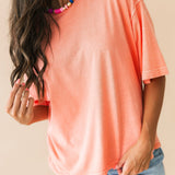 WTF Perfect Oversized Tee | Coral Crimson