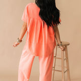 Luxe Leisure Set | Coral
