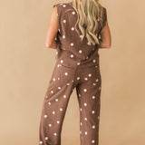 Polka Dot Set | Mocha Cream