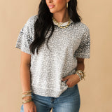 Seasonal Shift Sweater Top | Leopard