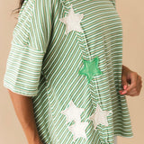 Starstruck Stripe Top | Green