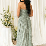Dot Girl Maxi Dress | Sage Cream