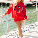 American Summer Sweatshirt | Tomato
