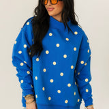 Mother Polka Dot Reversible Mock Neck