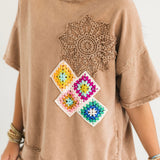 Freshly Picked Crochet Detail Top