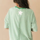Starstruck Stripe Top | Green