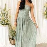 Dot Girl Maxi Dress | Sage Cream