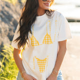 Bikini Tee | Yellow Gingham
