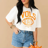 Tennessee Vols Campus Classic Cropped Tee