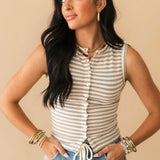 Casual Chic Stripe Tank