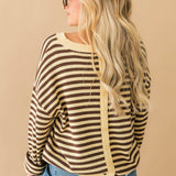 Amber Glow Stripe Sweater