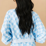 Check Me Out Crew Sweatshirt | Blue