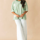 Starstruck Stripe Top | Green